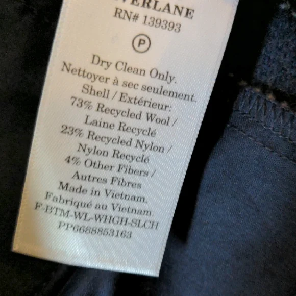 EVERLANE The ReWool® Way-High Drape Pinstripe Pant - Picture 11 of 13